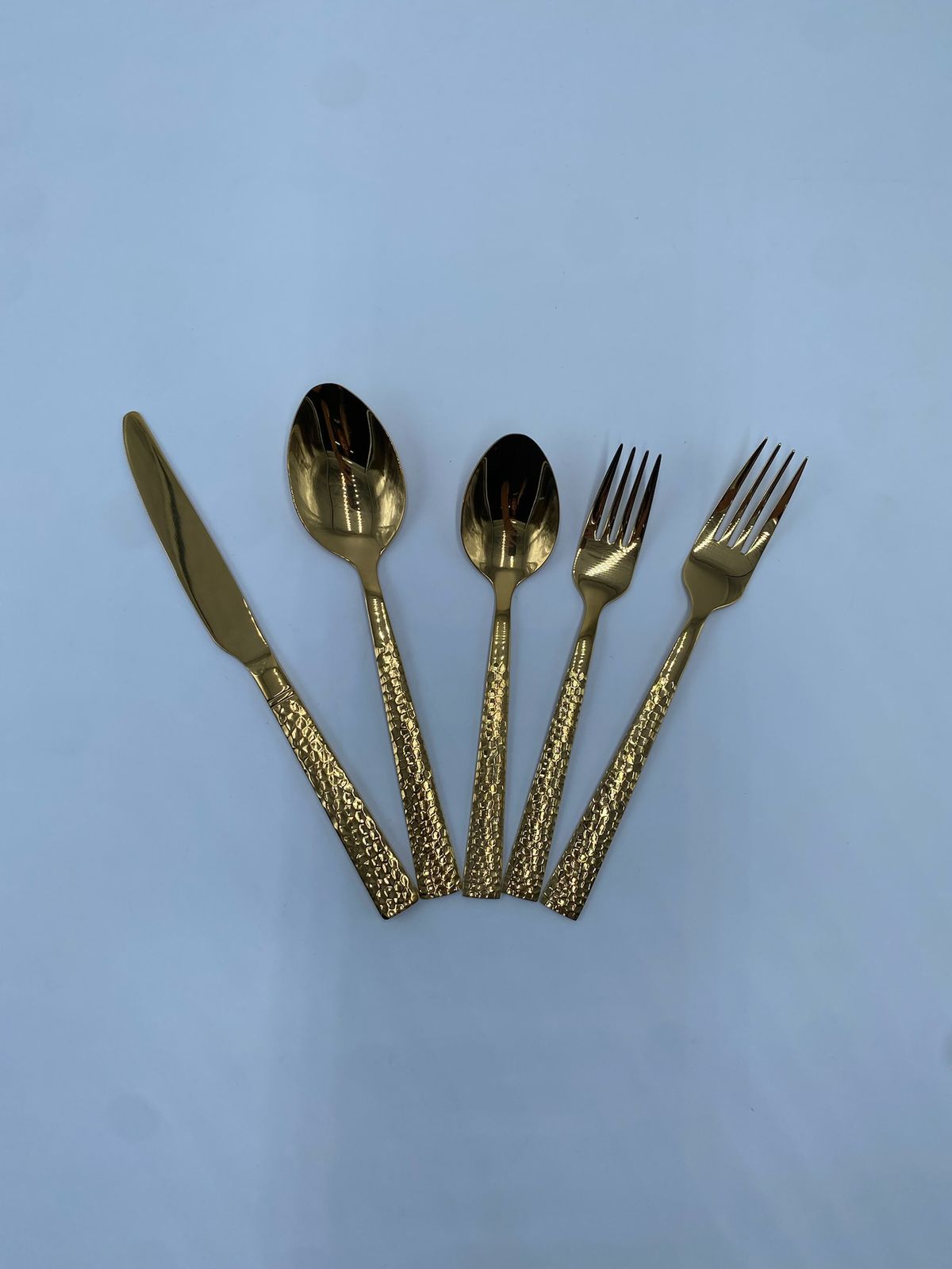 Tenedor Ensalada Amartillado Dorado - Vista 2