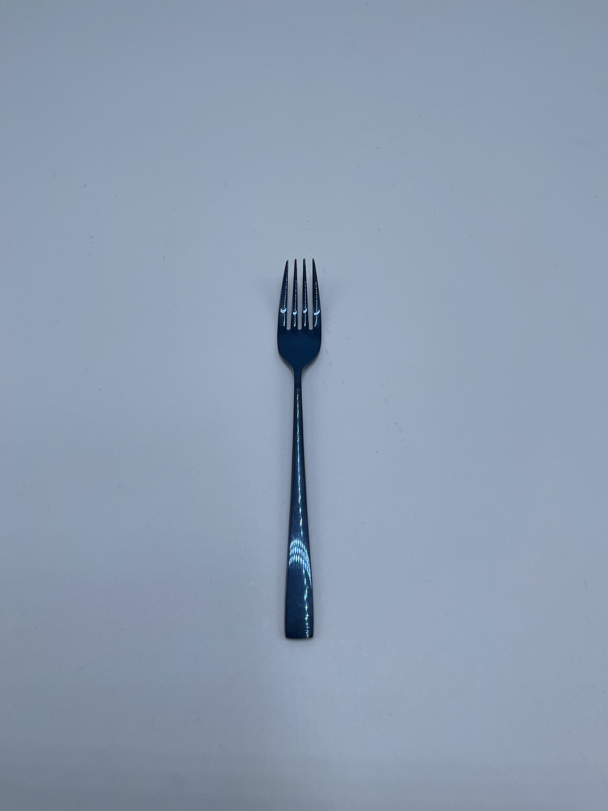 Tenedor Postre Liso Azul