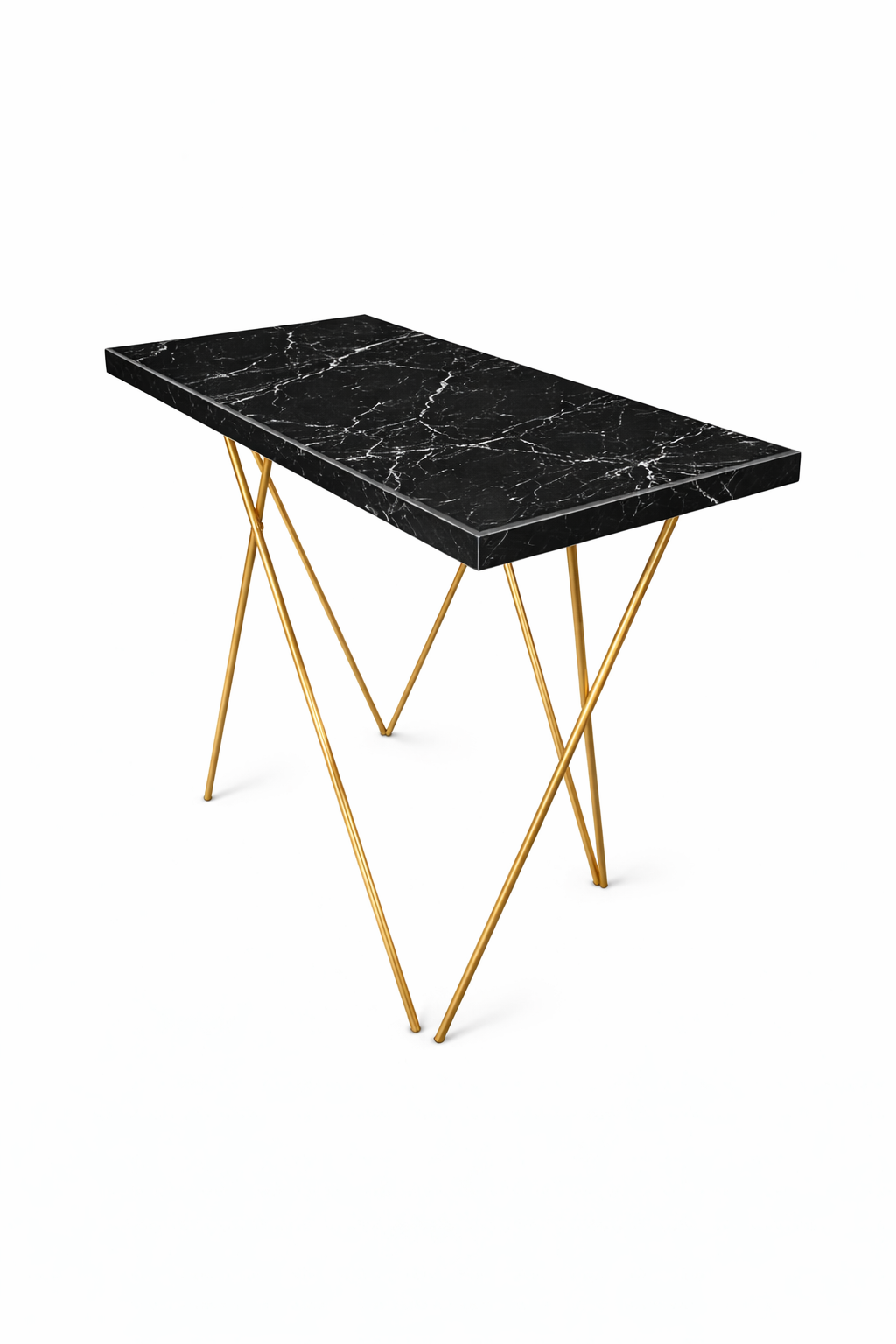 Periquera Mármol Negro Grande 6 Personas