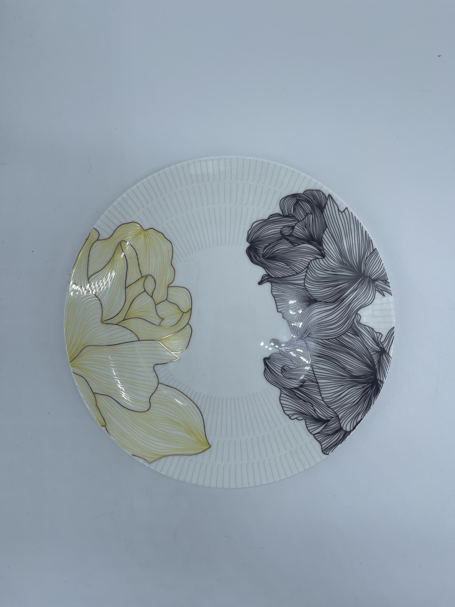 Plato Ensalada Vajilla Gardenia