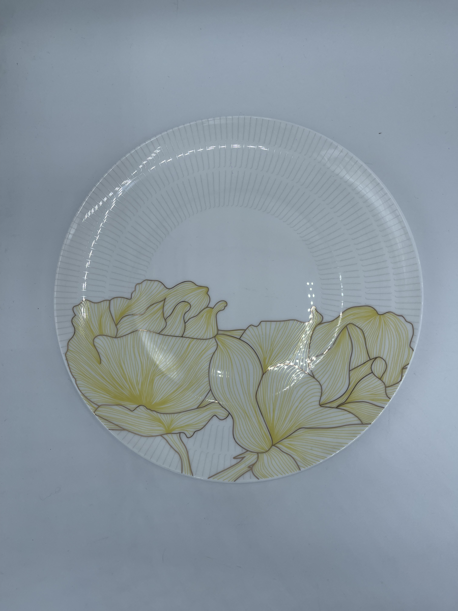 Plato Trinche Vajilla Gardenia